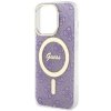 Guess GUHMP14LH4STU iPhone 14 Pro 6.1purpurowy/purple hardcase 4G MagSafe